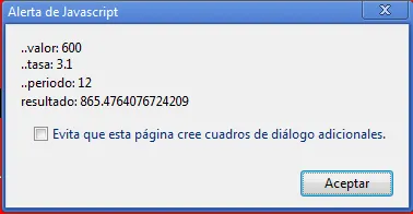 Resultado de nuestra clase en Javascript