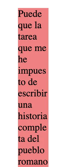 Línea de texto ajustada.
