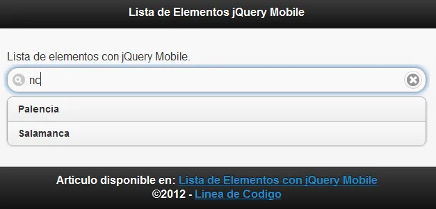 jQuery Data Filter