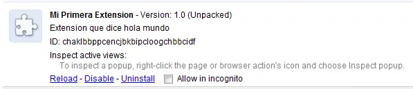 Instalando mi primer extensión de Google Chrome