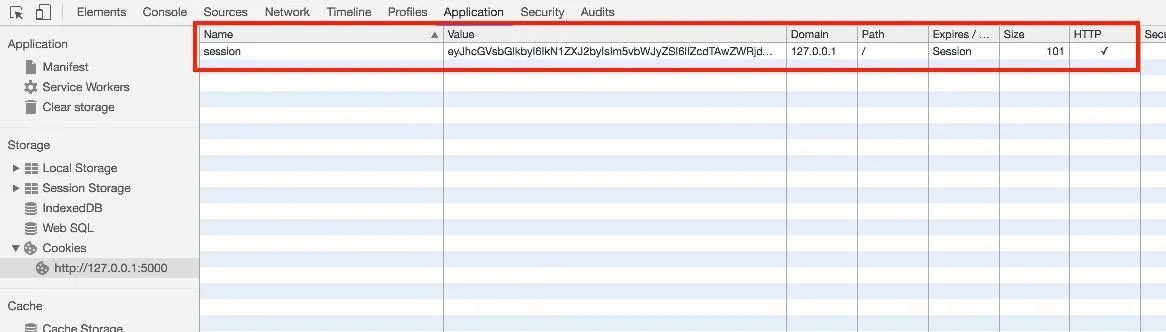 Información de la sesión en Flask